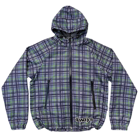 plaid bandemic jacket - green / navy
