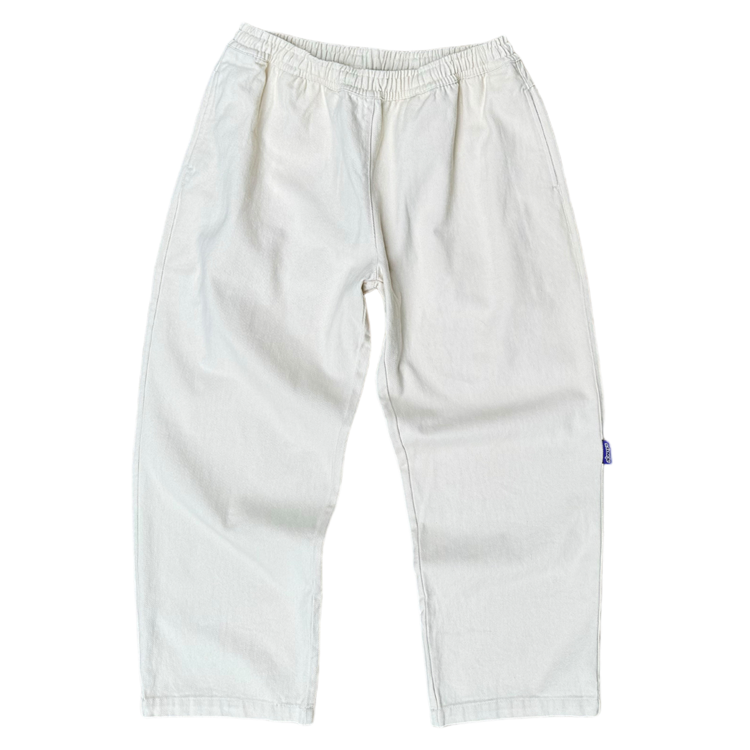 relaxed beige skate pant