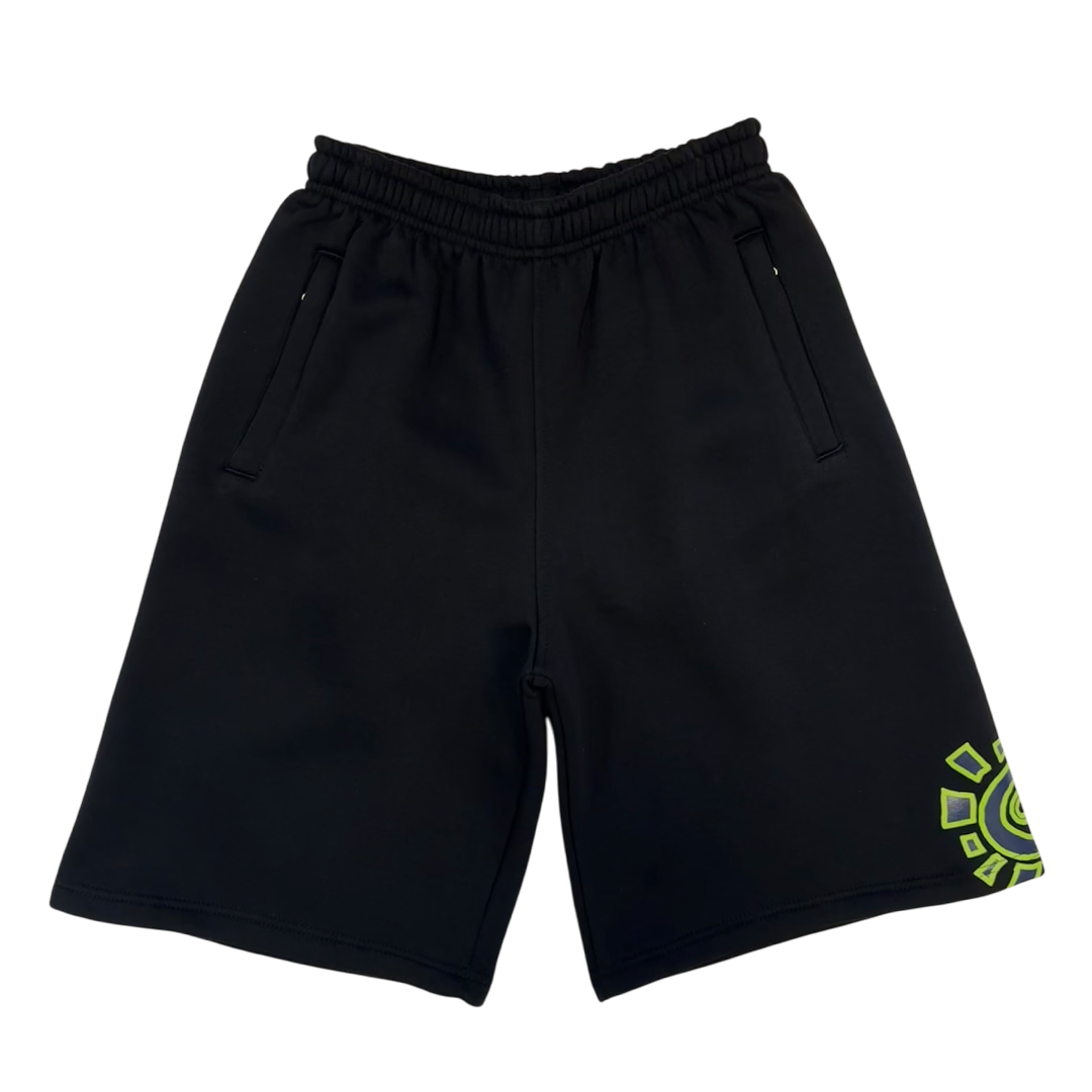 relaxed jogger shorts - navy/green @sun