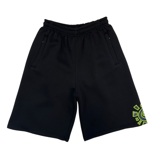 relaxed jogger shorts - navy/green @sun