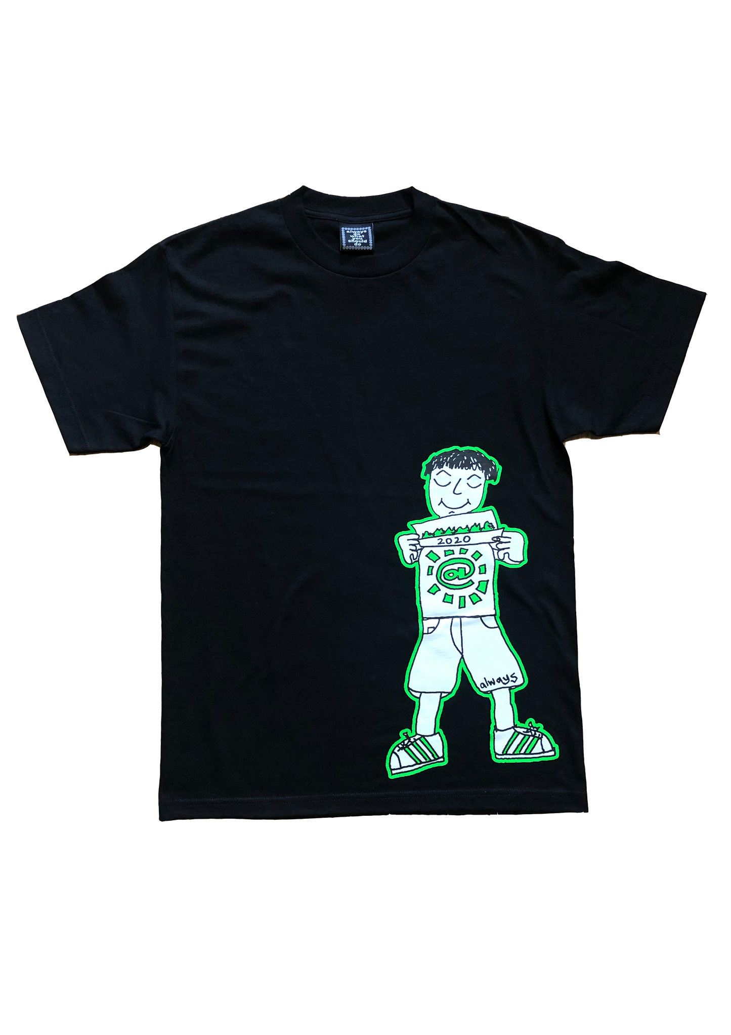 black 2020 bill up t-shirt