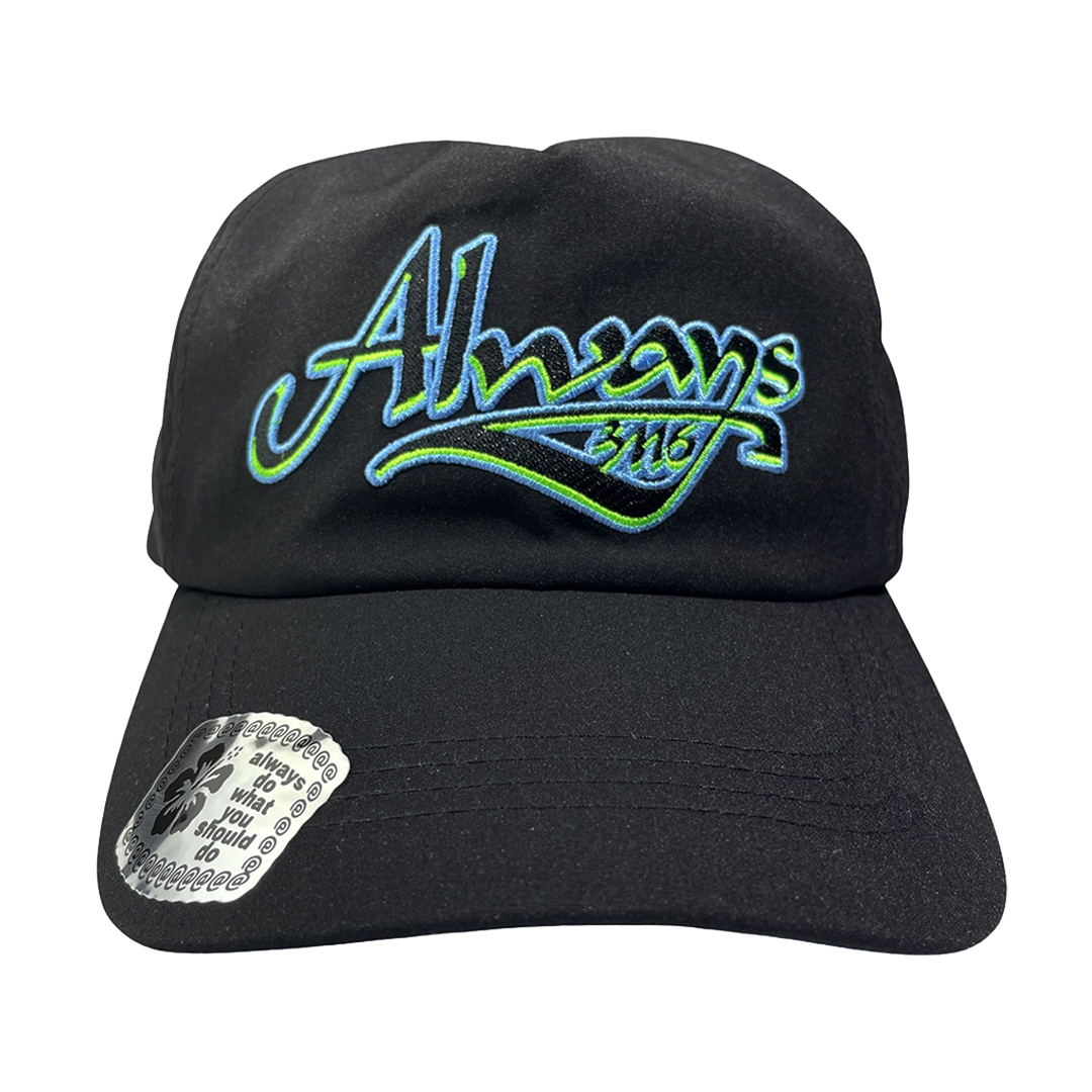 script logo cap - black