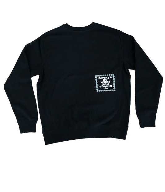 brown puff @sun black crew