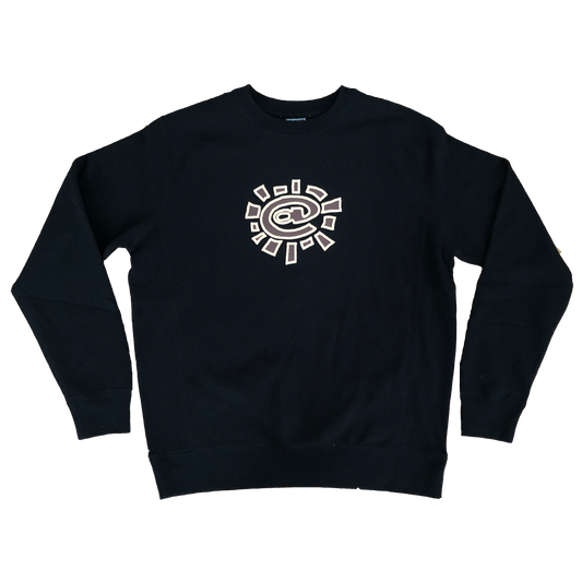 brown puff @sun black crew