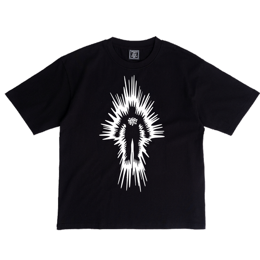 electric man tshirt - black