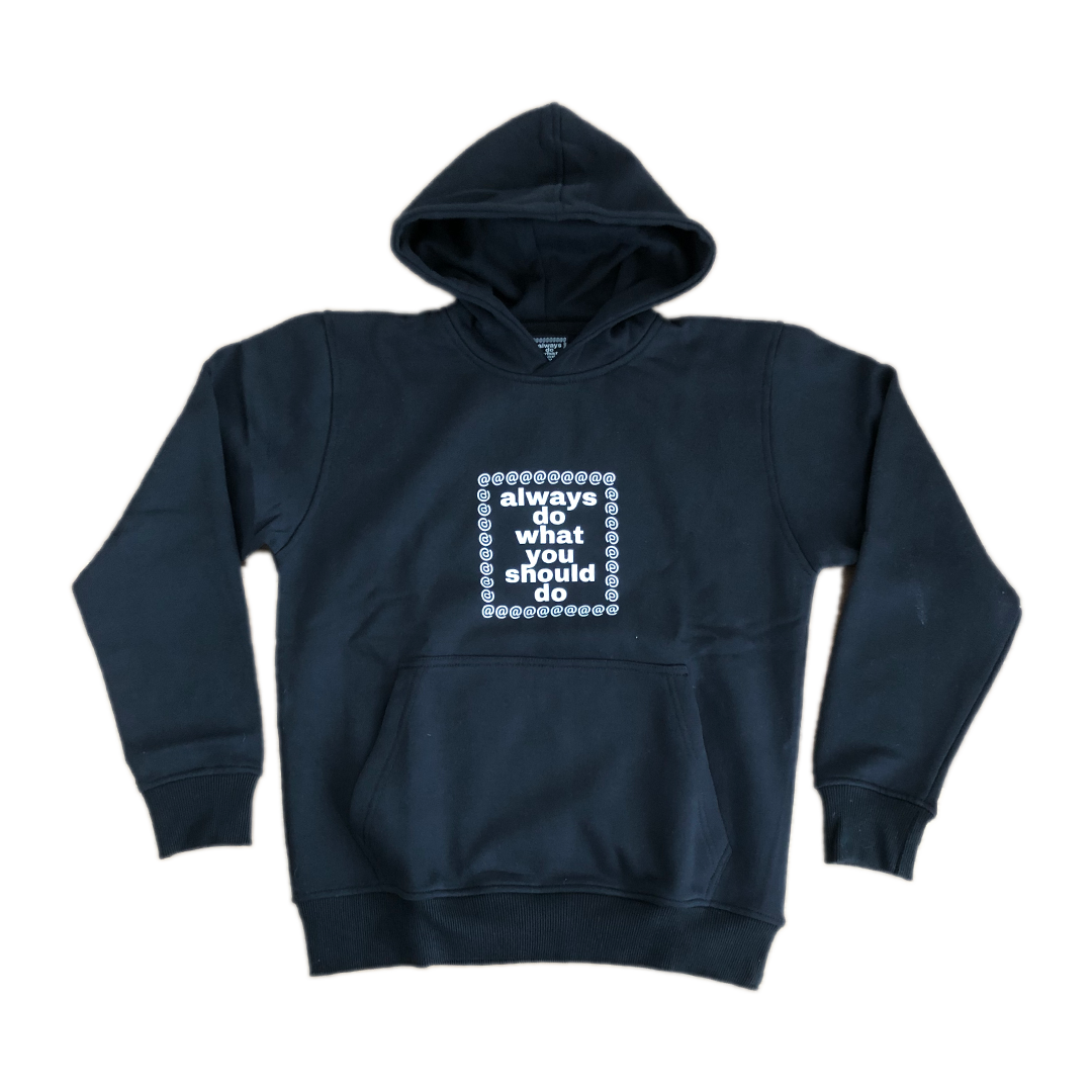 adwysd logo hoodie - black