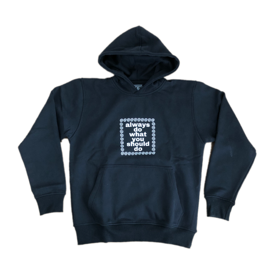 adwysd logo hoodie - black