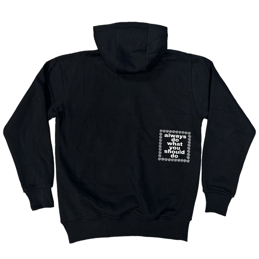 he@rt hoodie - black