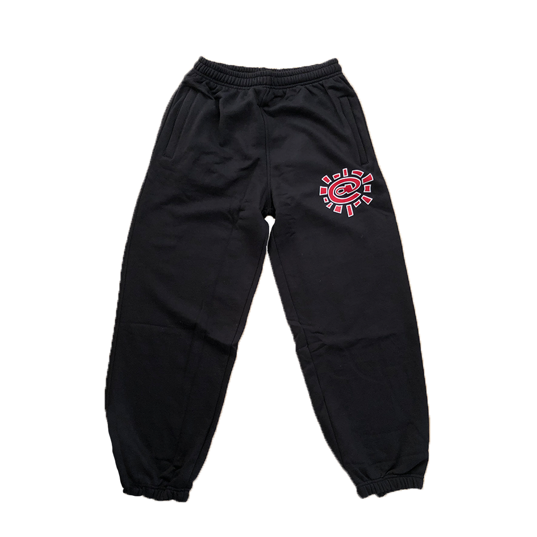 rel@xed black joggers