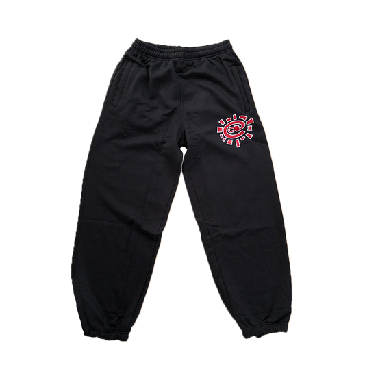 rel@xed black joggers