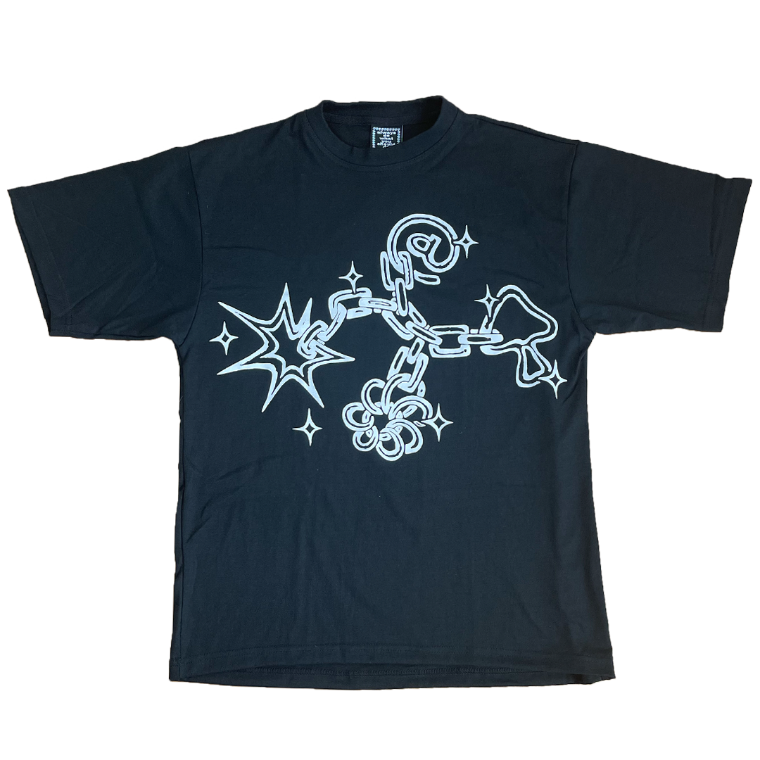 keychain tshirt - black