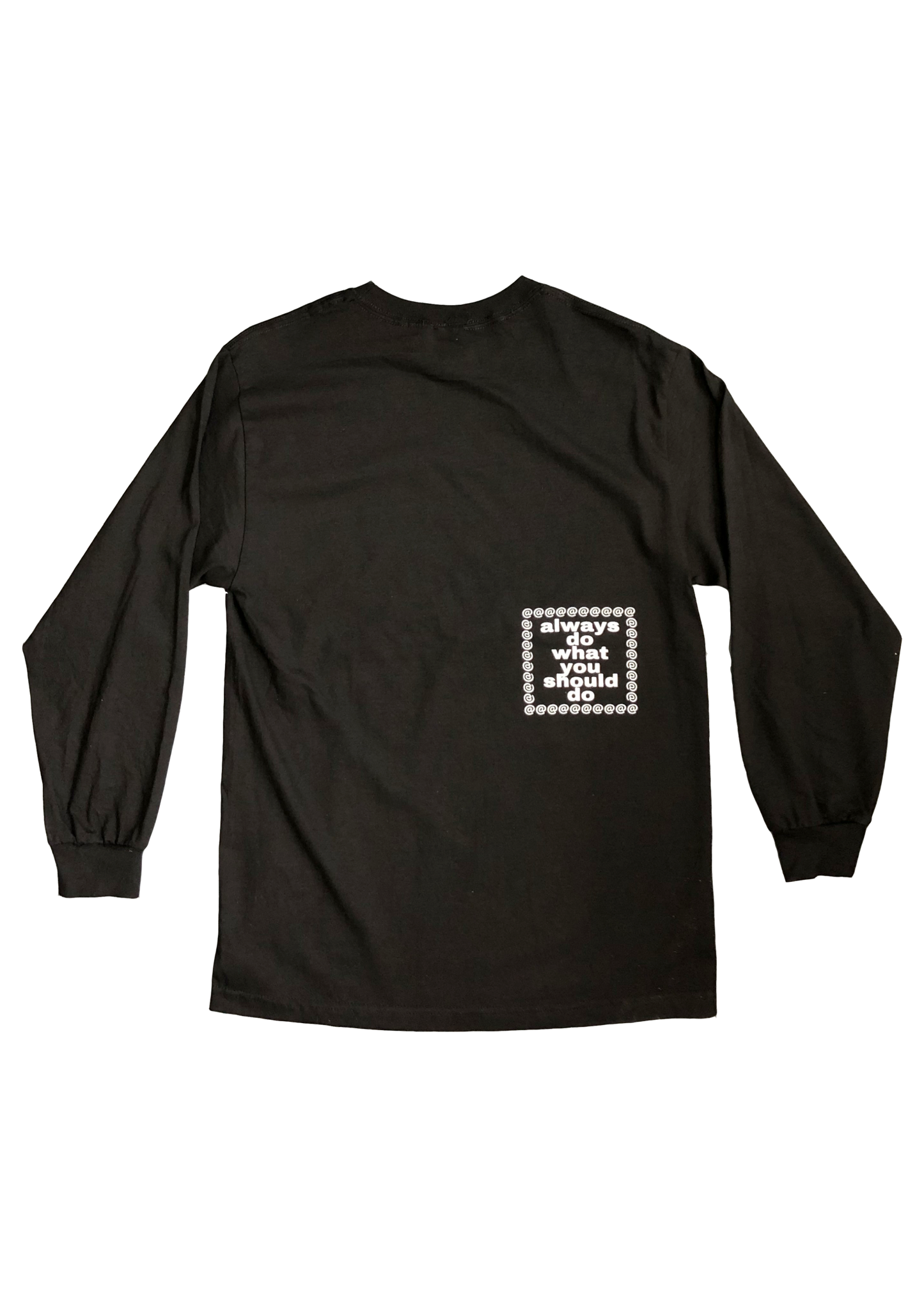 orange @sun black long sleeve t-shirt