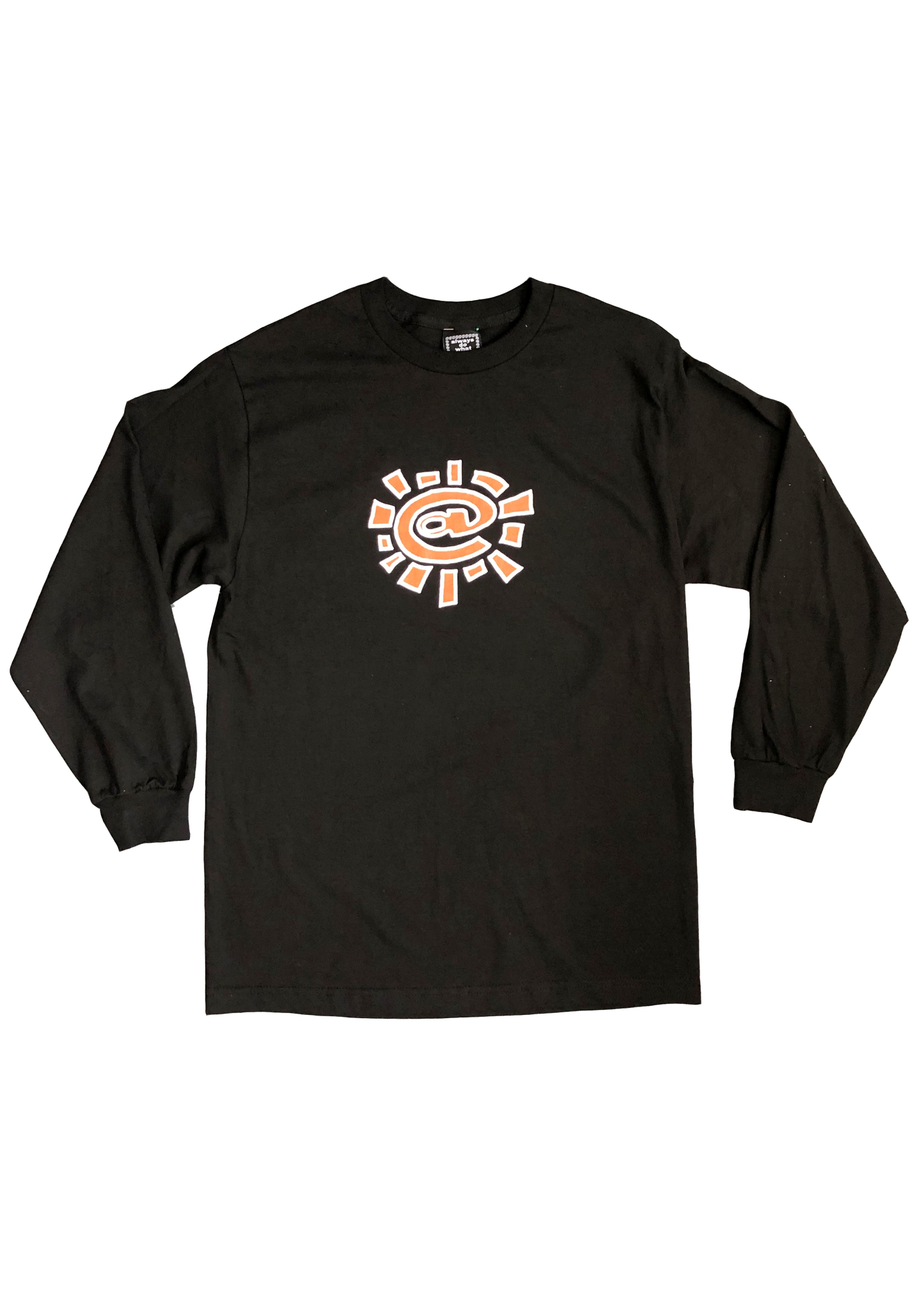 orange @sun black long sleeve t-shirt