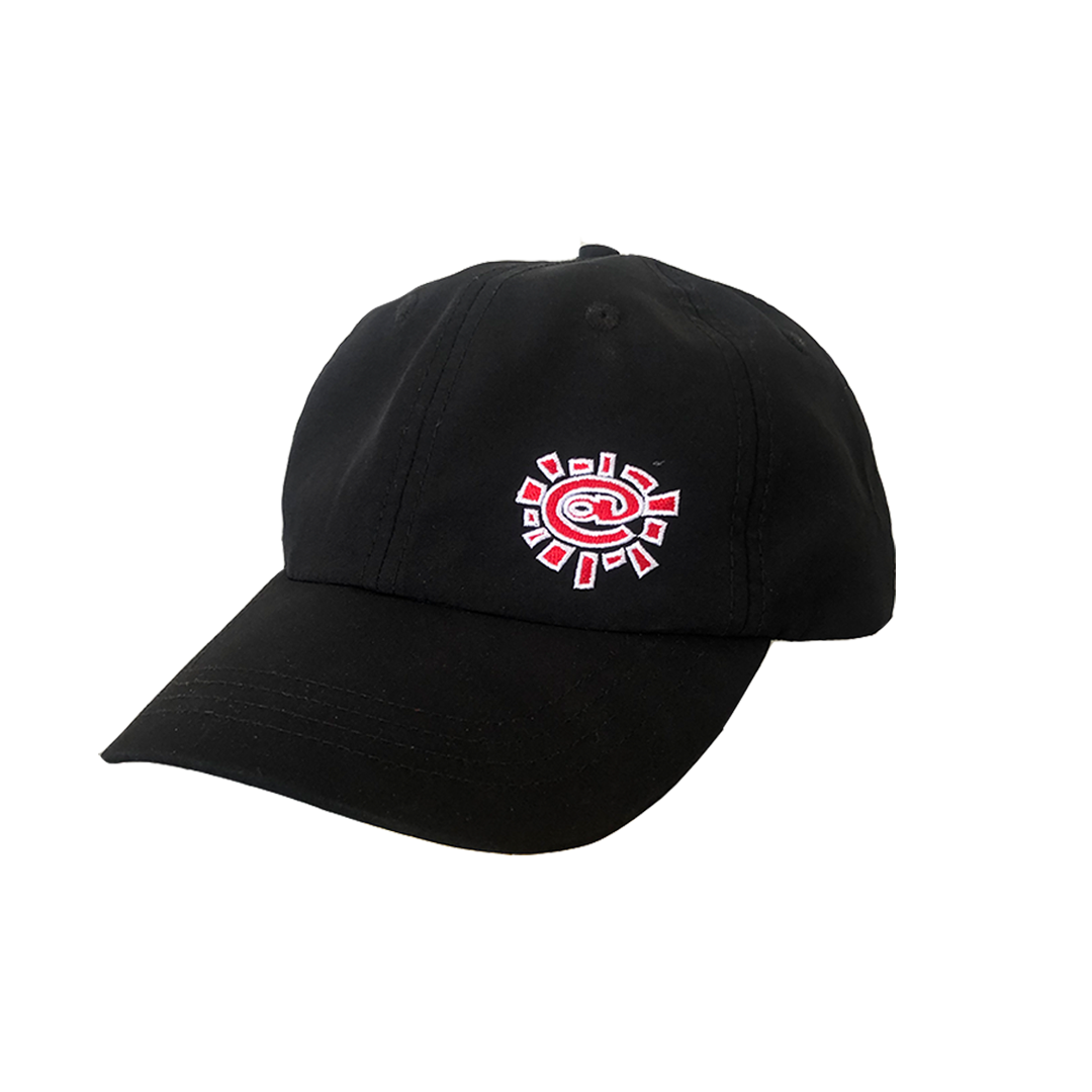 black nylon cap