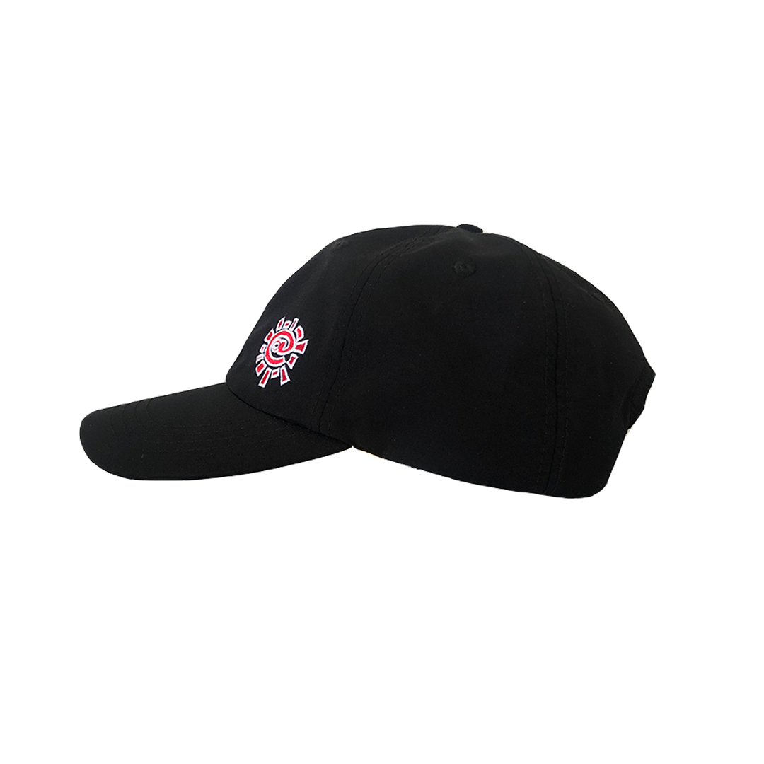 black nylon cap