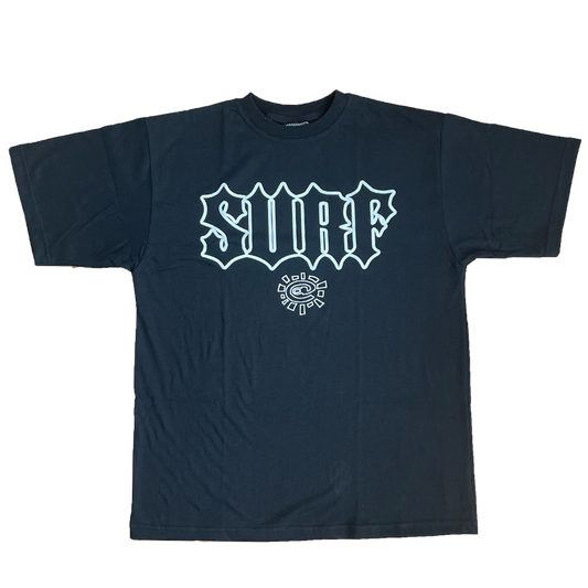 surf logo tshirt - black
