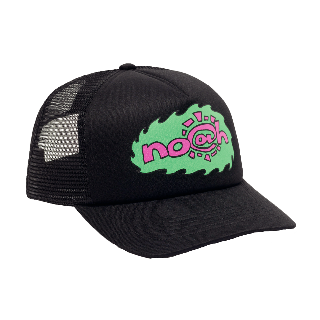 noah x adwysd -  black/green/pink trucker cap