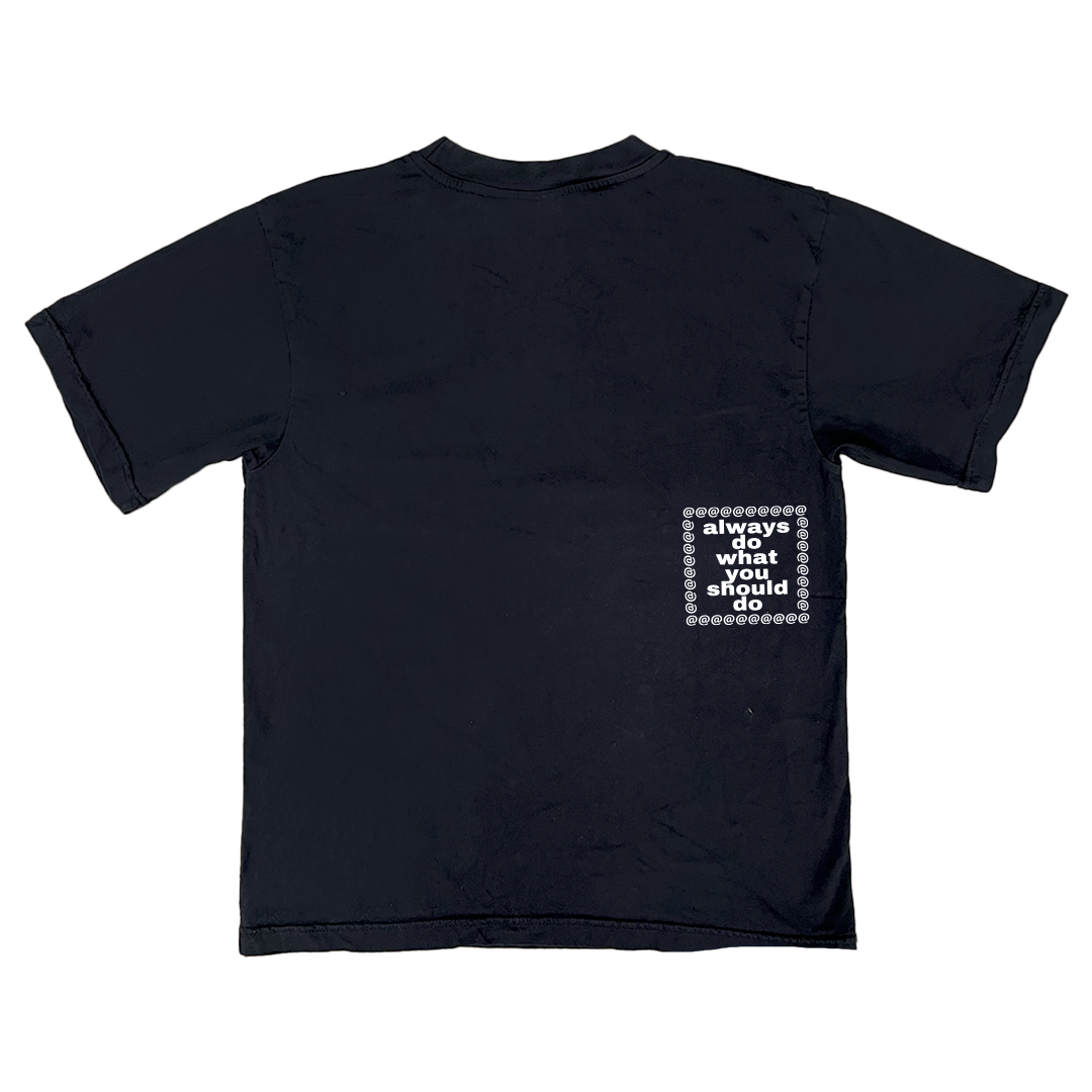 padlock tshirt - black