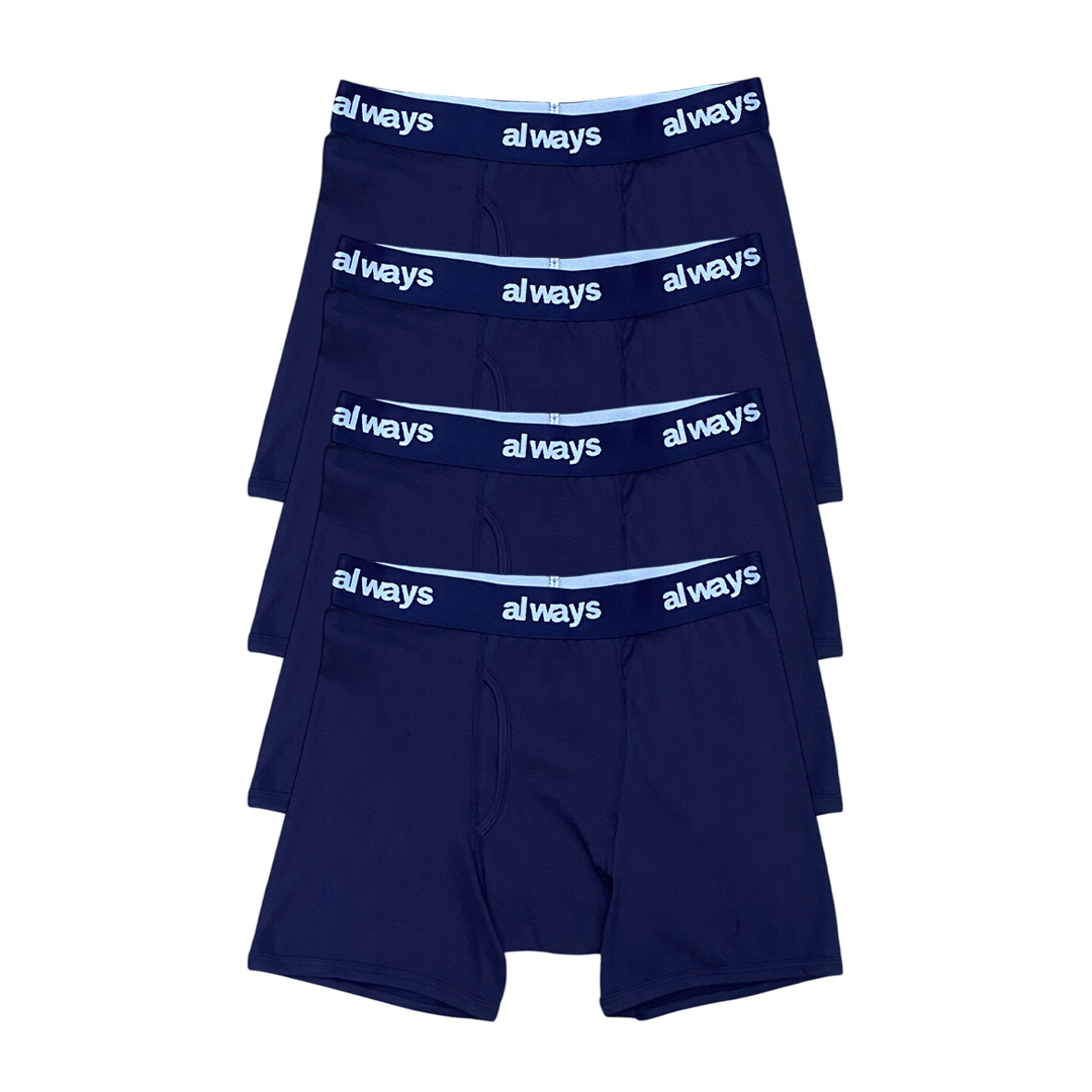4pack cotton briefs - navy