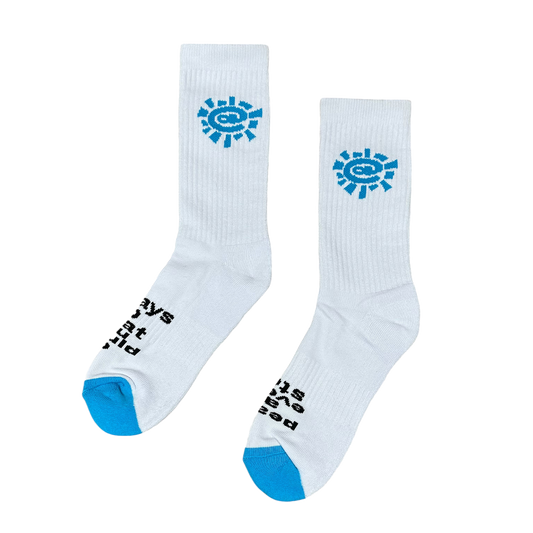 @sun sock - light blue