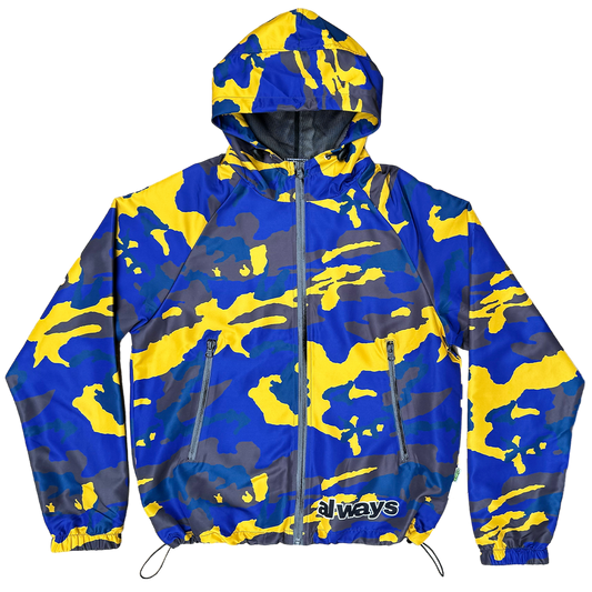 camo bandemic jacket - yellow/blue/brown