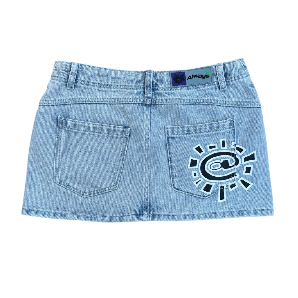 VW @sun mini denim skirt - light blue