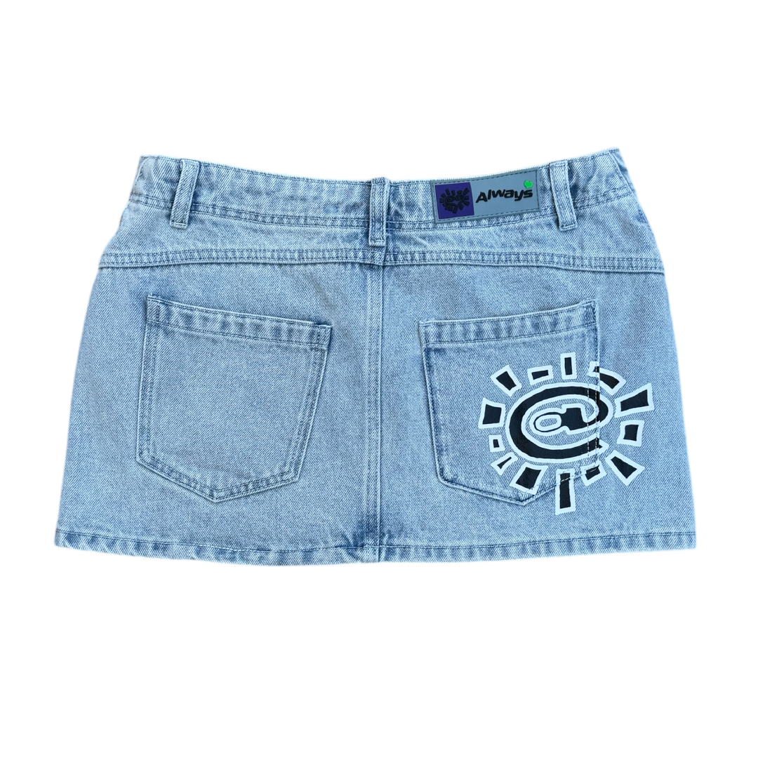 VW @sun mini denim skirt - light blue