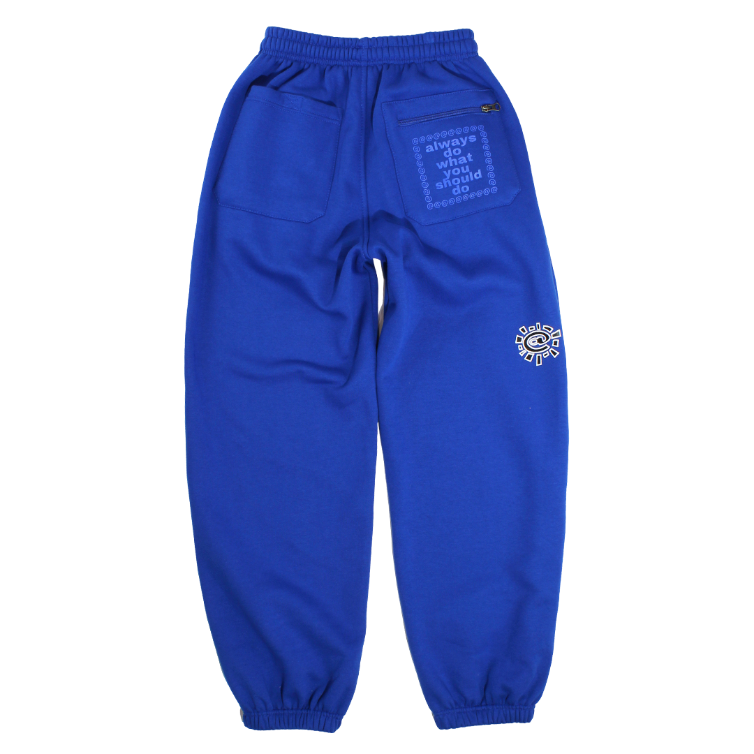 rel@xed royal blue jogger