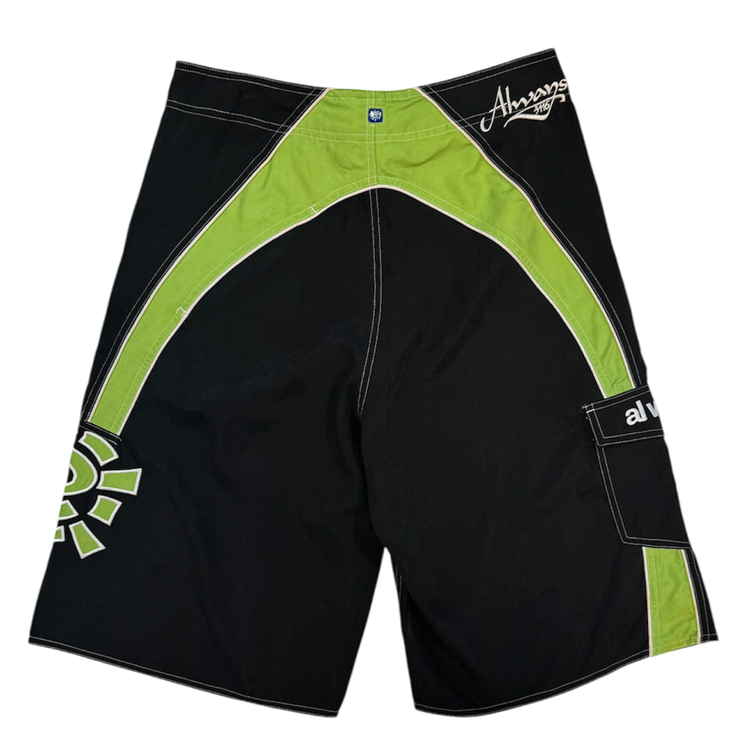 AI board shorts - black/green