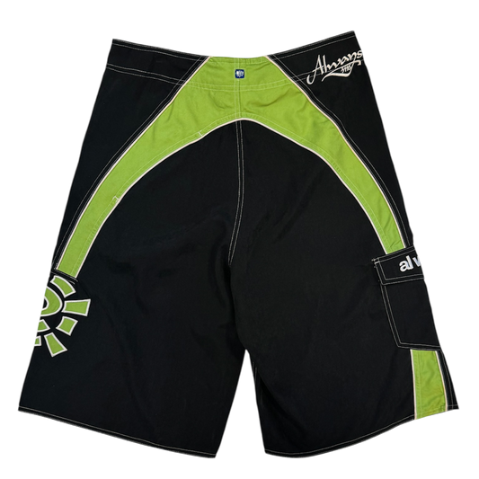 AI board shorts - black/green
