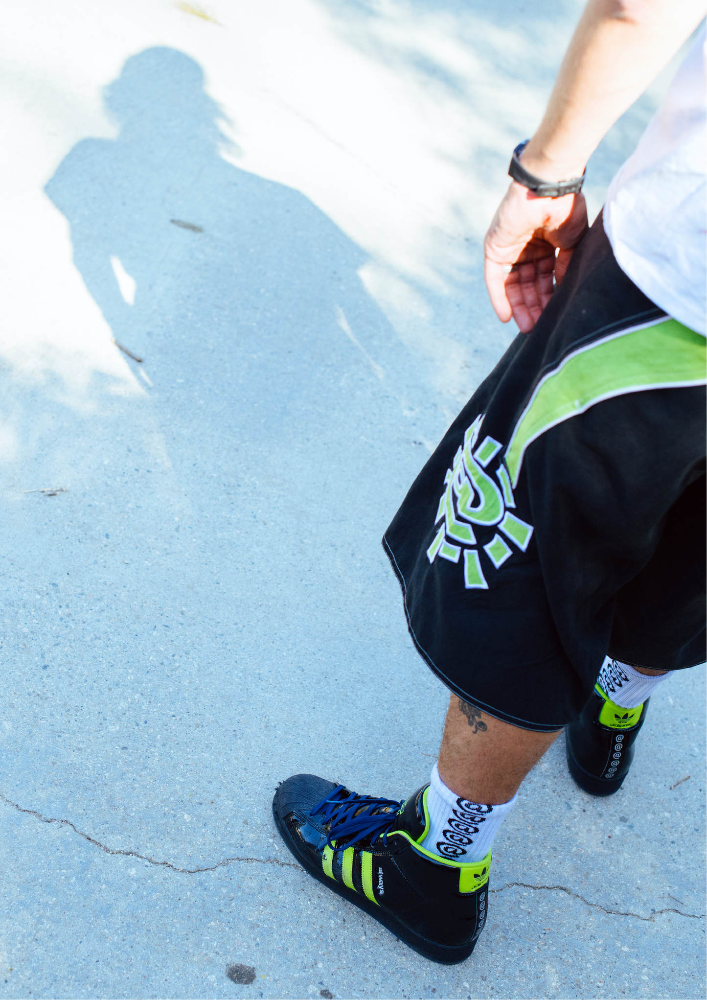 AI board shorts - black/green