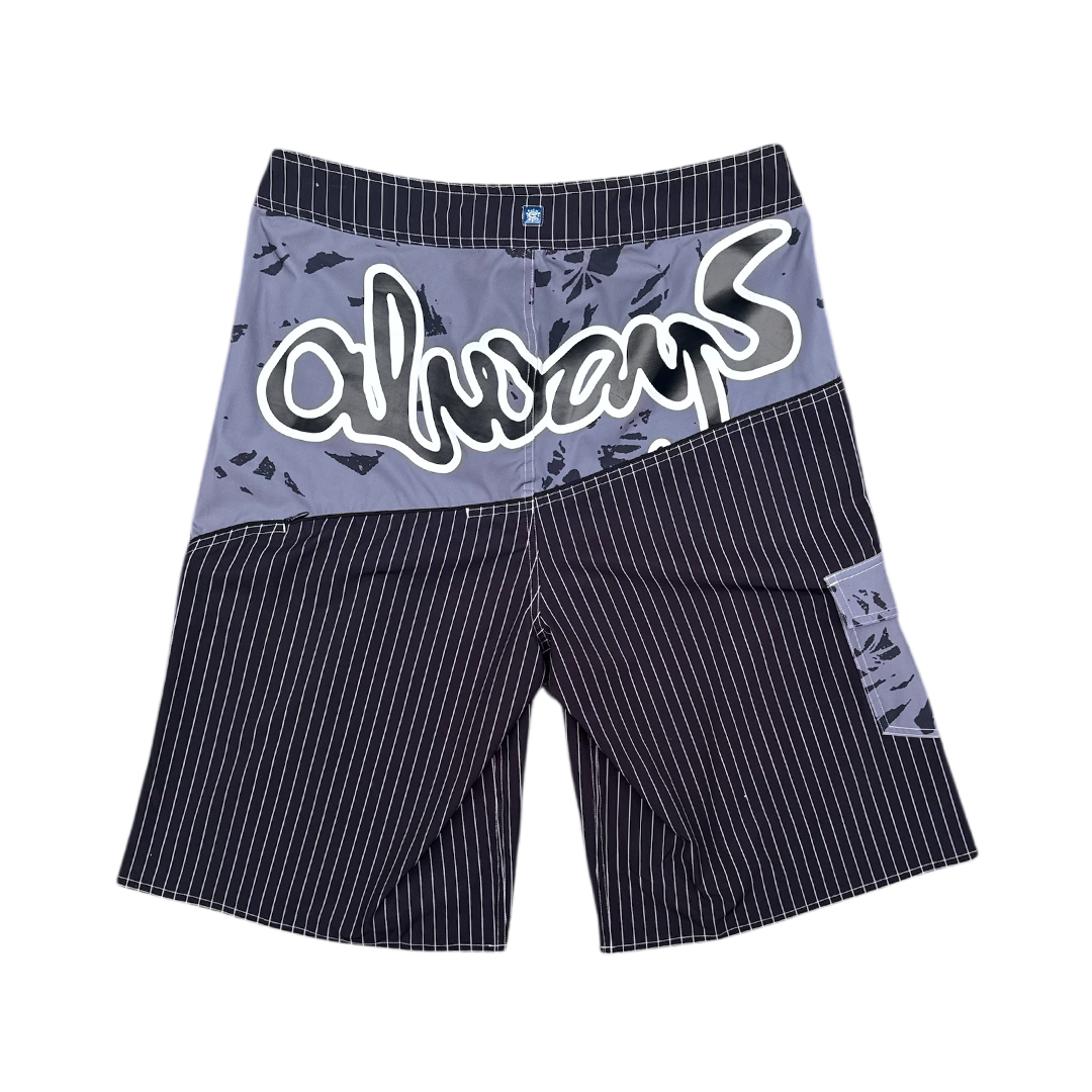 leaf stripe boardshort - new style