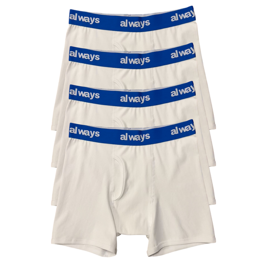 4pack cozy cotton briefs - blue band