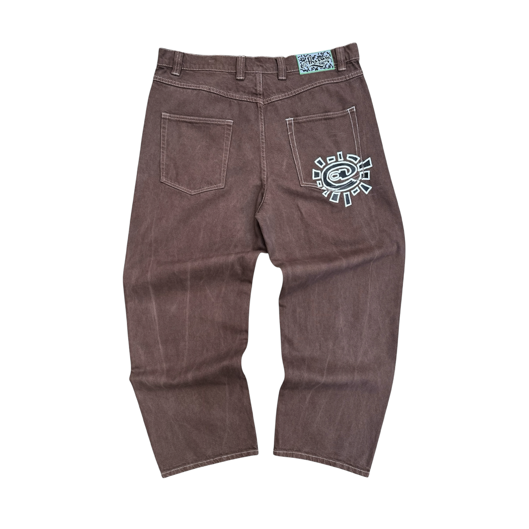 unisex denim @ sun - brown
