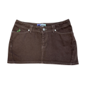 VW @sun mini denim skirt - brown