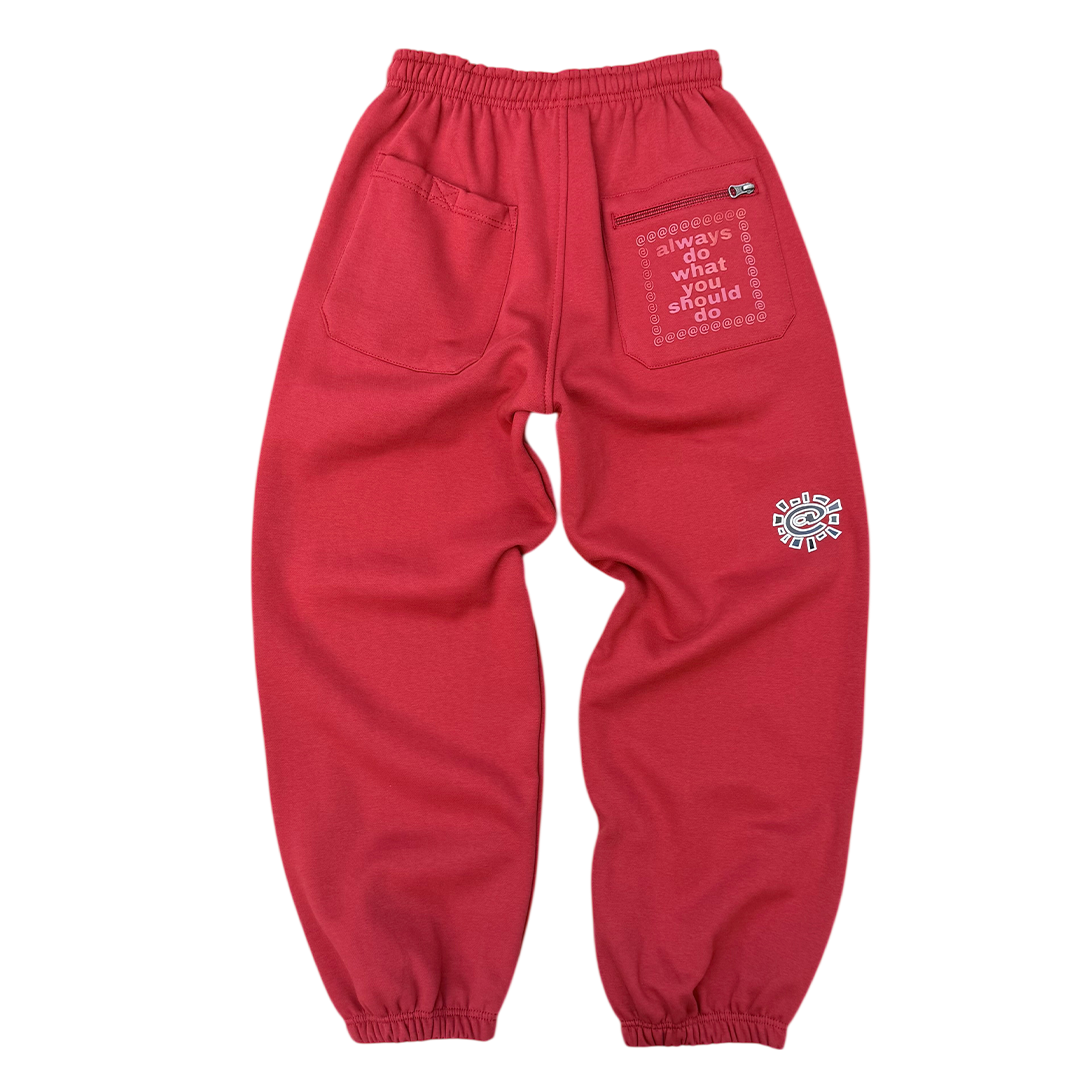 rel@xed crimson jogger