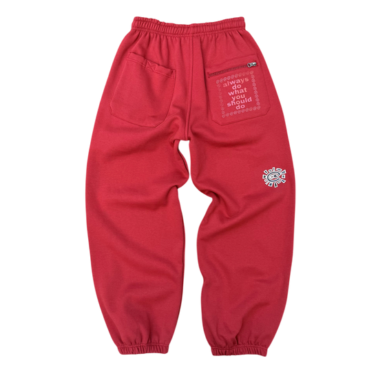 rel@xed crimson jogger