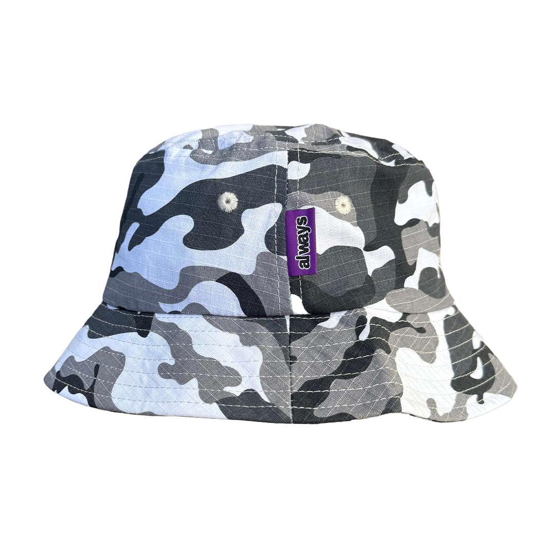 ripstop bucket hat - snow camo