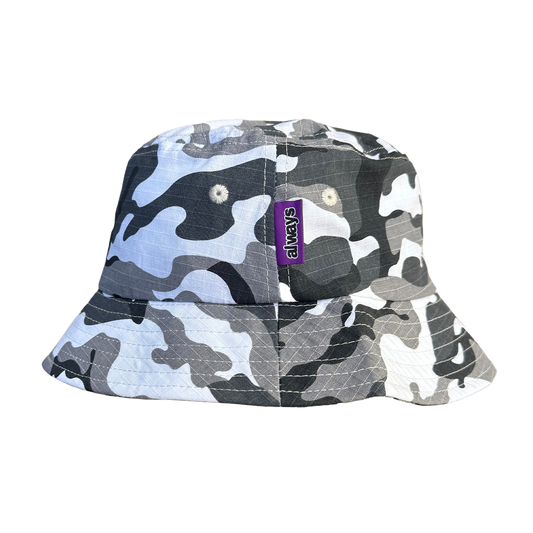 ripstop bucket hat - snow camo