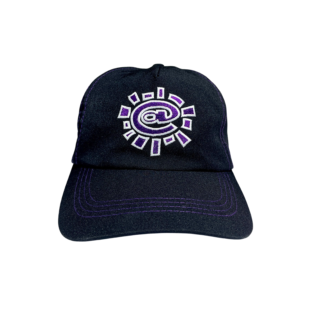 nylon 5 panel @sun cap black