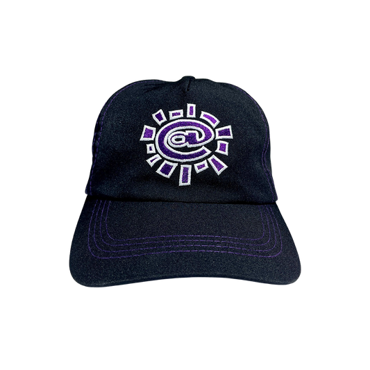 nylon 5 panel @sun cap black