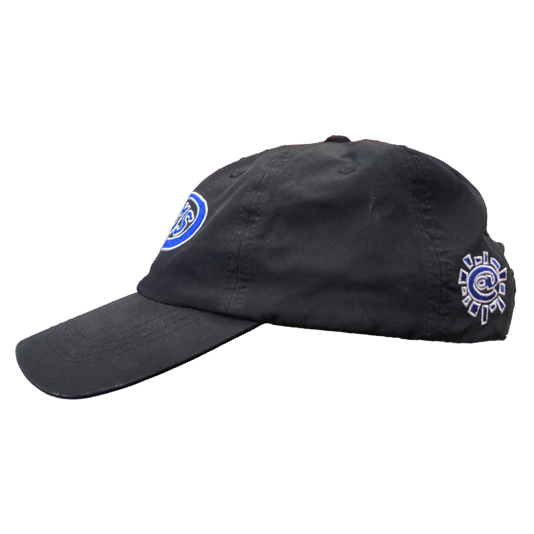 always oval black nylon cap