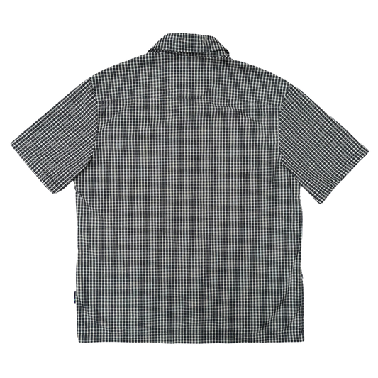 criss cross purple label shirt - black/white