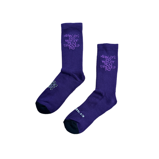 adwysd cohesive sock - tonal purple