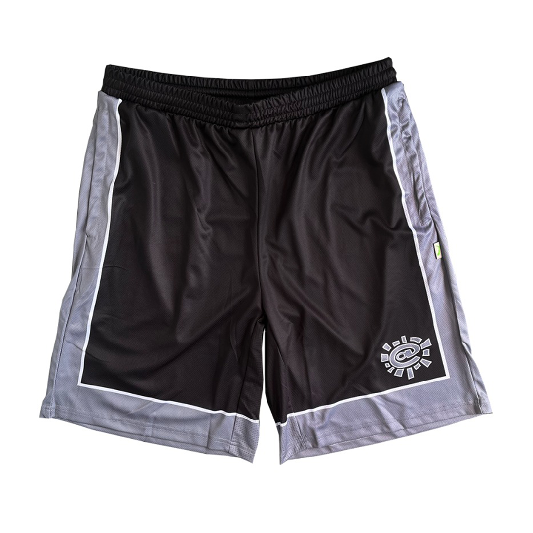 court shorts - black / silver