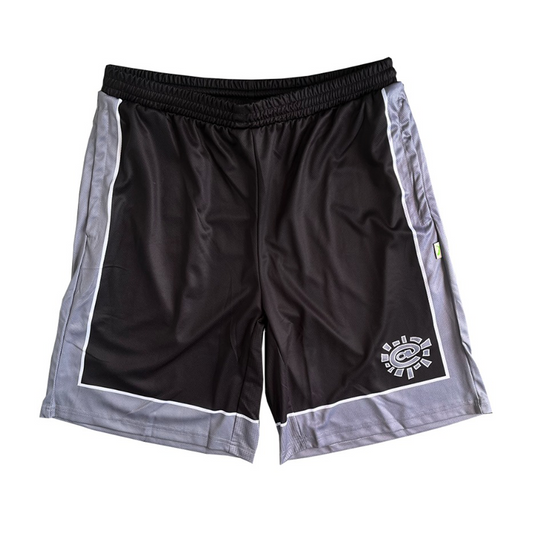 court shorts - black / silver