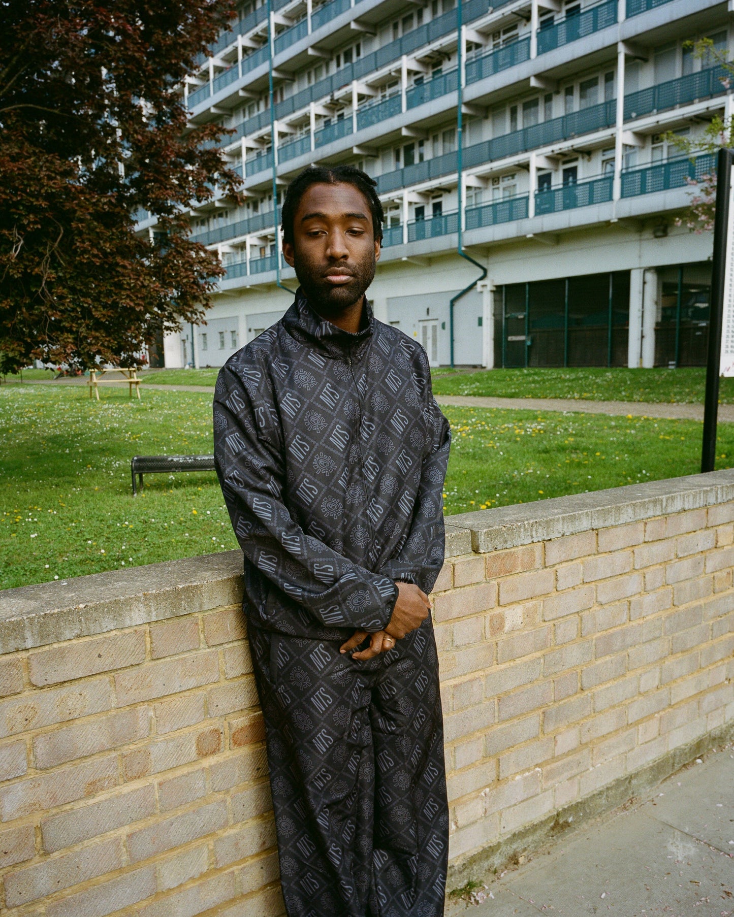 NTS x always trackpant - black/silver