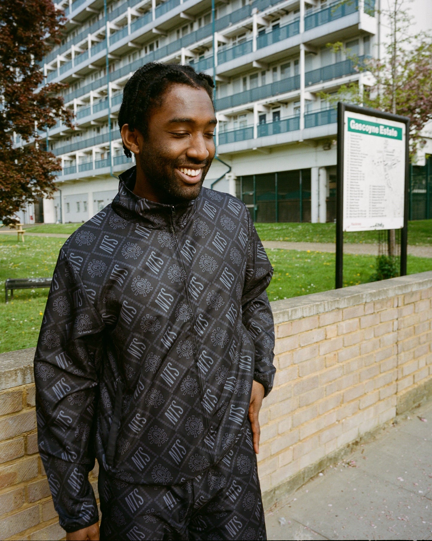 NTS x always track jacket - black/silver