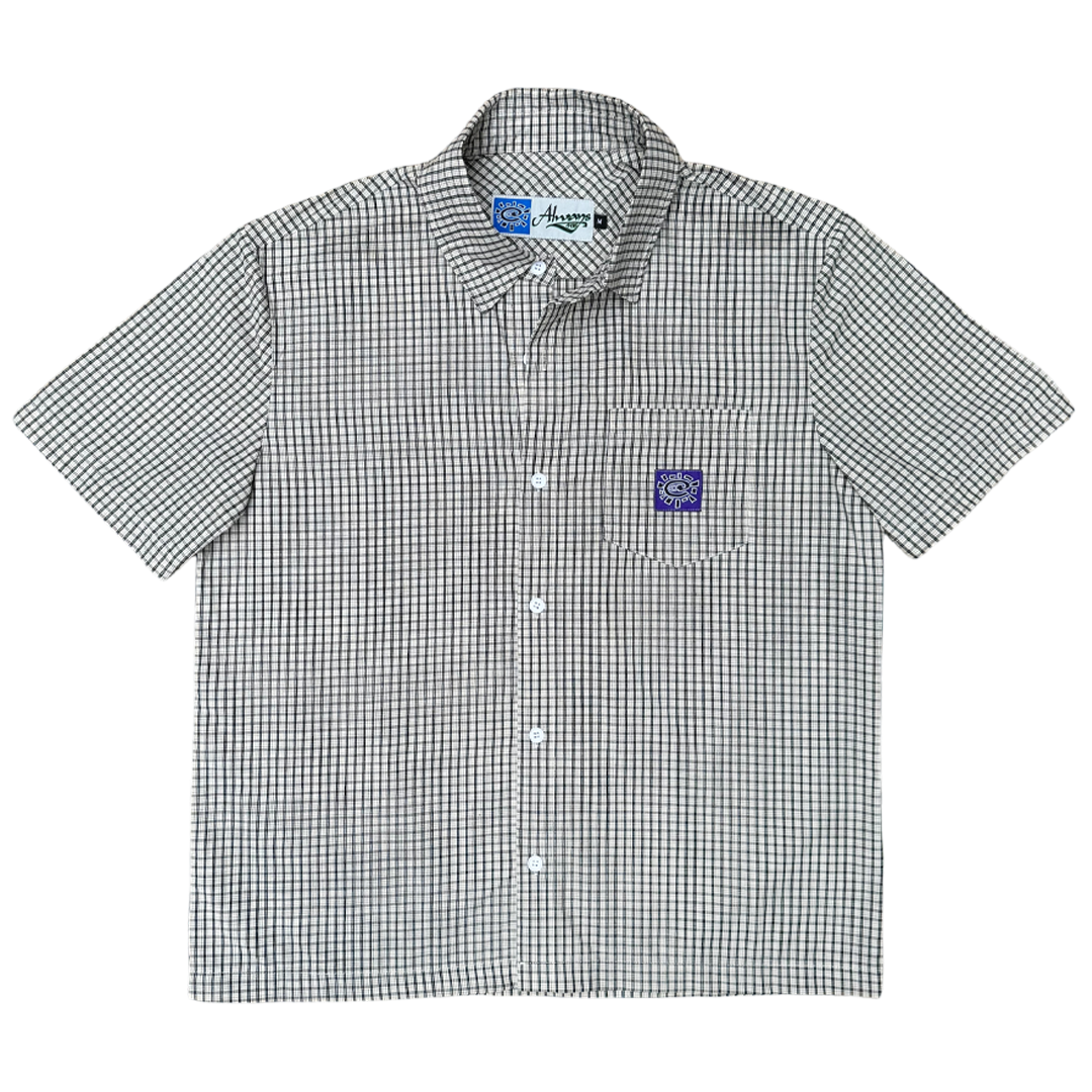 criss cross purple label shirt - white/black