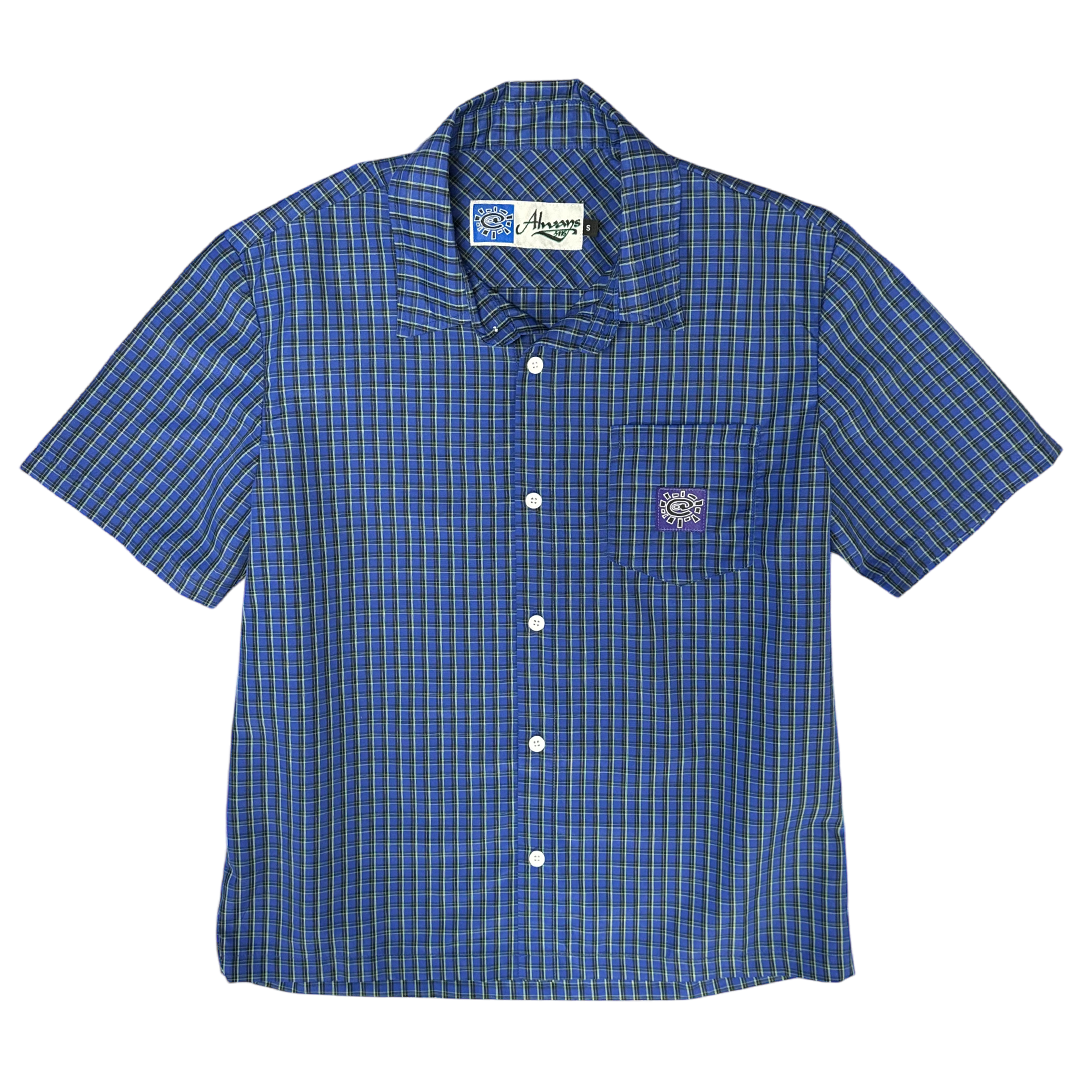 criss cross purple label shirt - navy
